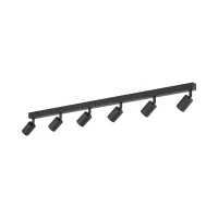 NEX ceiling light 60 W – linear, black, 6xGU10 - Image 4