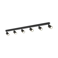 NEX ceiling light 60 W – linear, black, 6xGU10 - Image 5