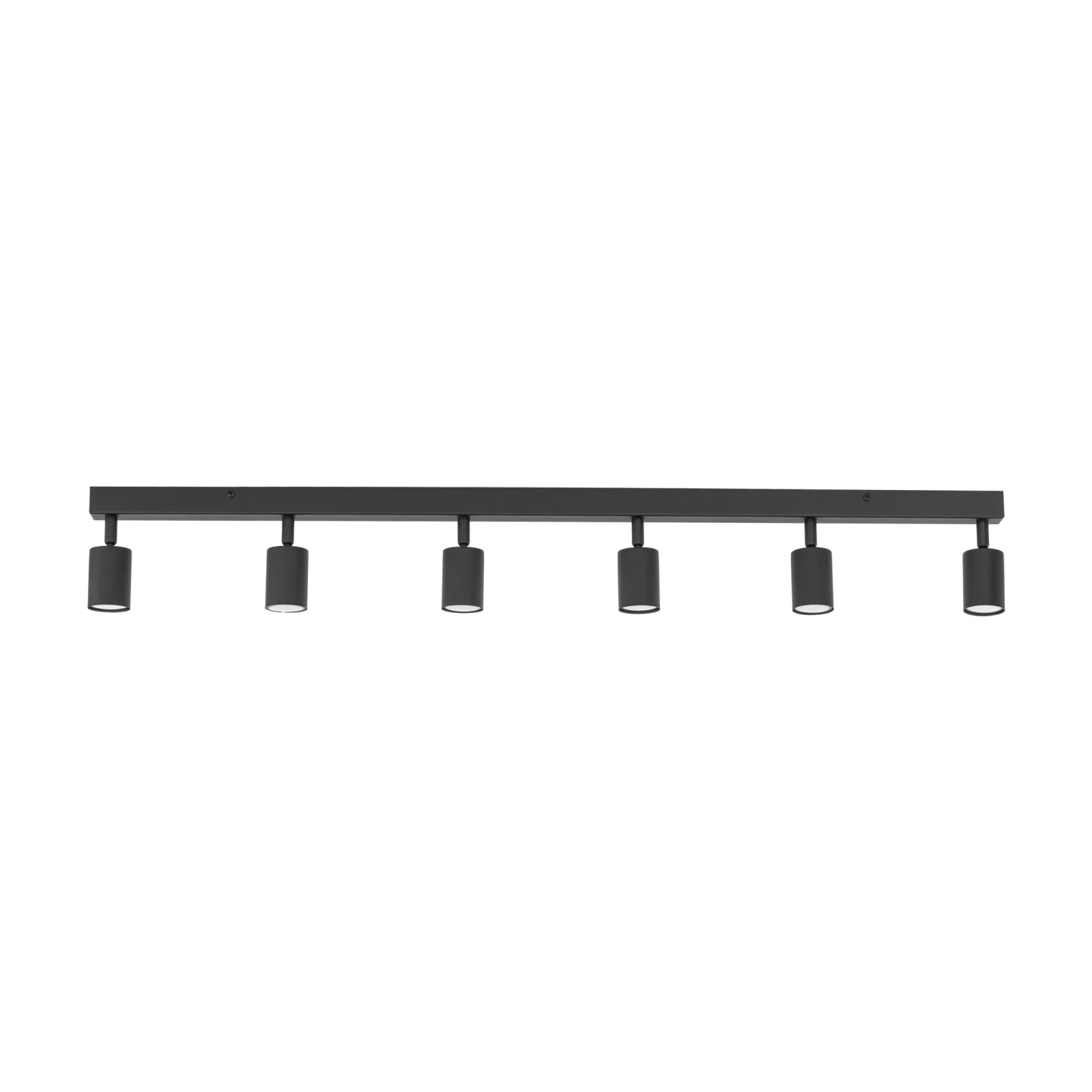 NEX ceiling light 60 W – linear, black, 6xGU10