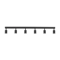 NEX ceiling light 60 W – linear, black, 6xGU10 - Image 8