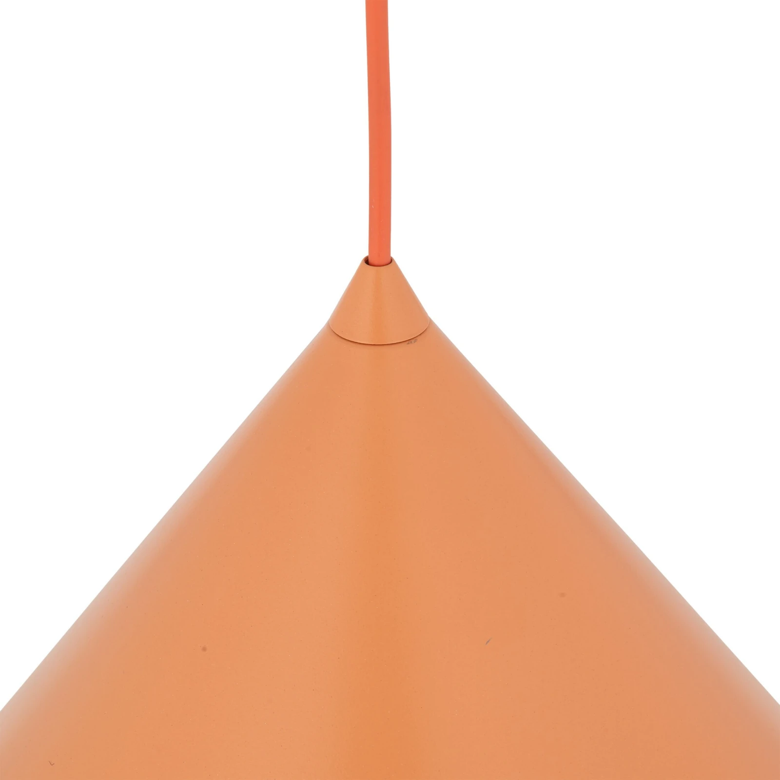 Pendant light CONO XL 15 W – conical, orange, E27