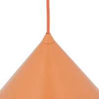 Pendant light CONO XL 15 W – conical, orange, E27 - Image 4