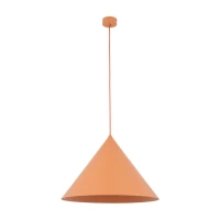 Pendant light CONO XL 15 W – conical, orange, E27 - Image 2