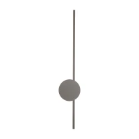 Wall light JAVA II 23 W – linear, brown, integrated LED