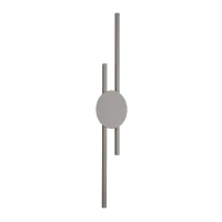 Wall light JAVA 32 W – double linear, brown, integrated LED - Image 1