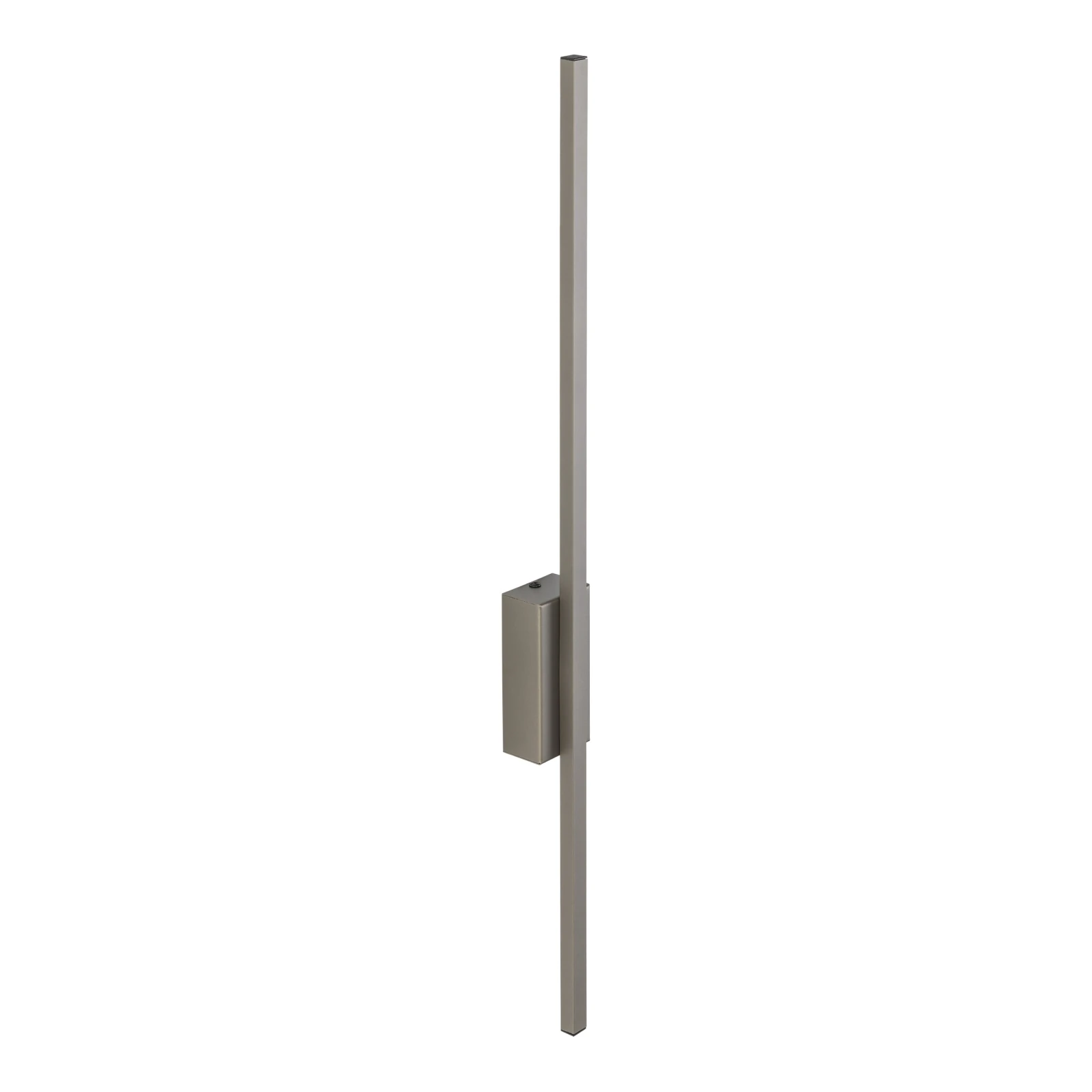 Wall light FLASH M 12 W – linear, brown, integrated LED
