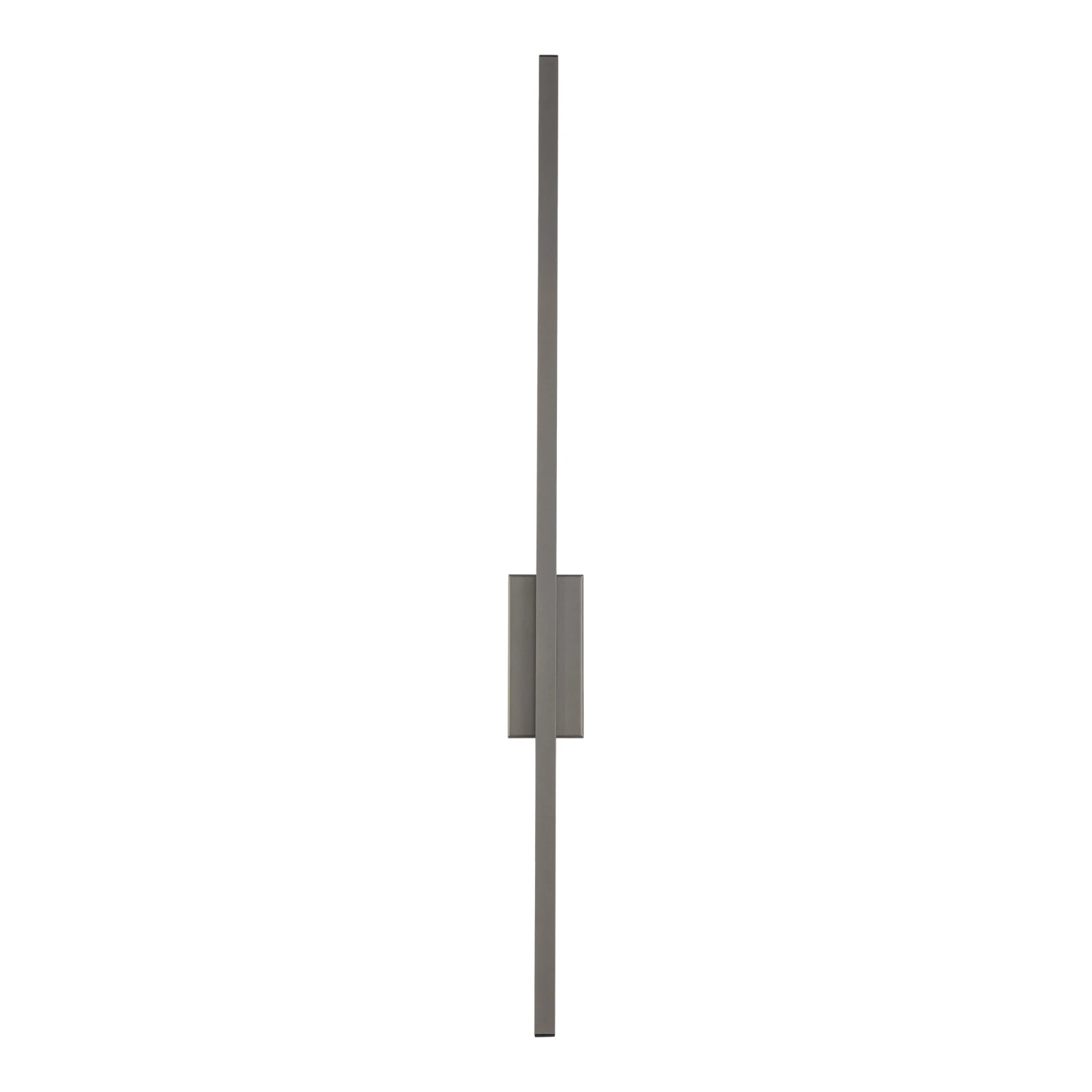 Wall light FLASH M 12 W – linear, brown, integrated LED