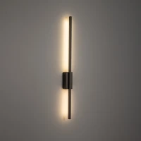 Wall light FLASH M 12 W – linear, brown, integrated LED - Image 2