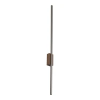 LED wall light 25 W – long linear, brown, wood accent - Image 7