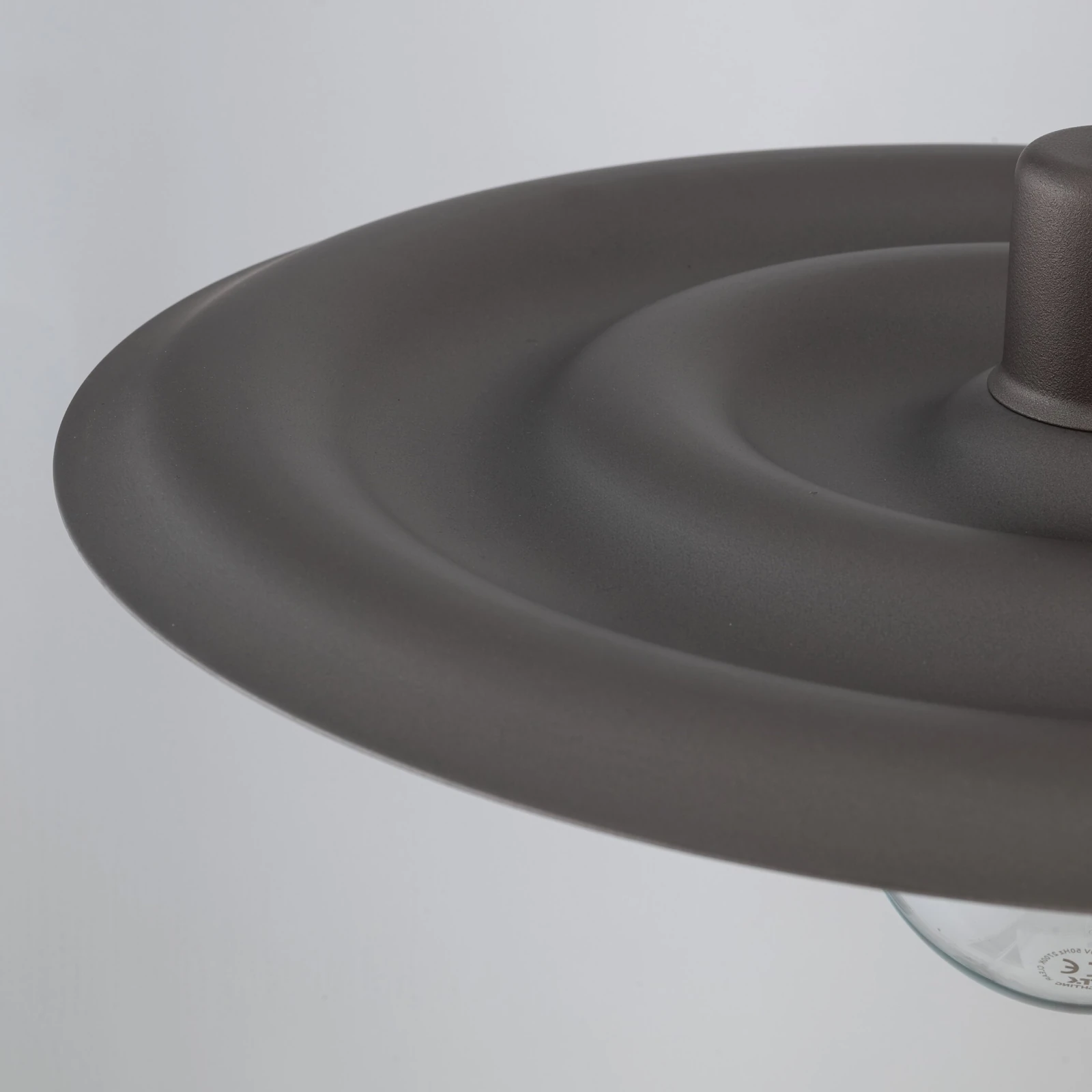 Pendant light 15 W – wavy shade, brown, E27 socket
