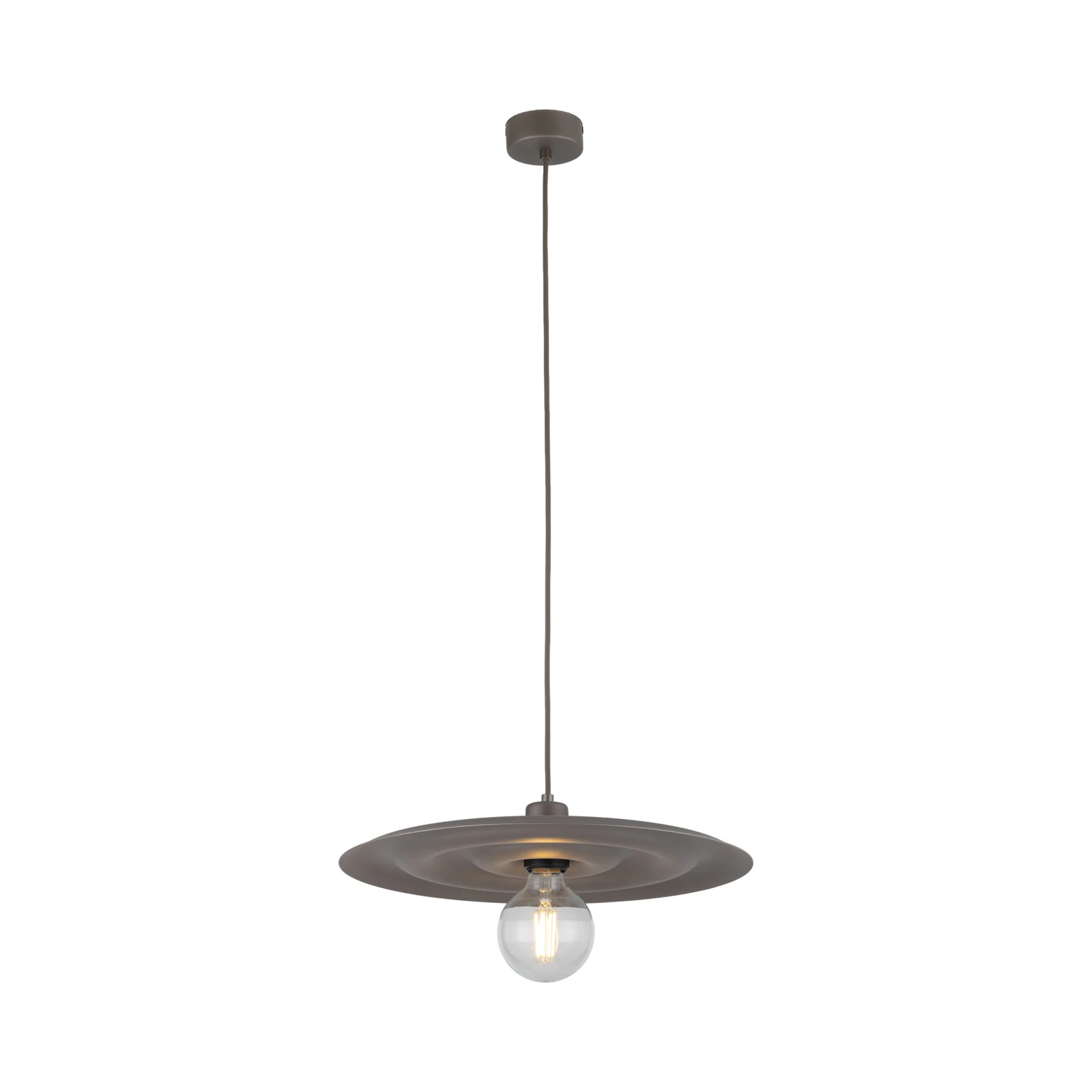 Pendant light 15 W – wavy shade, brown, E27 socket