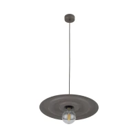 Pendant light 15 W – wavy shade, brown, E27 socket - Image 10