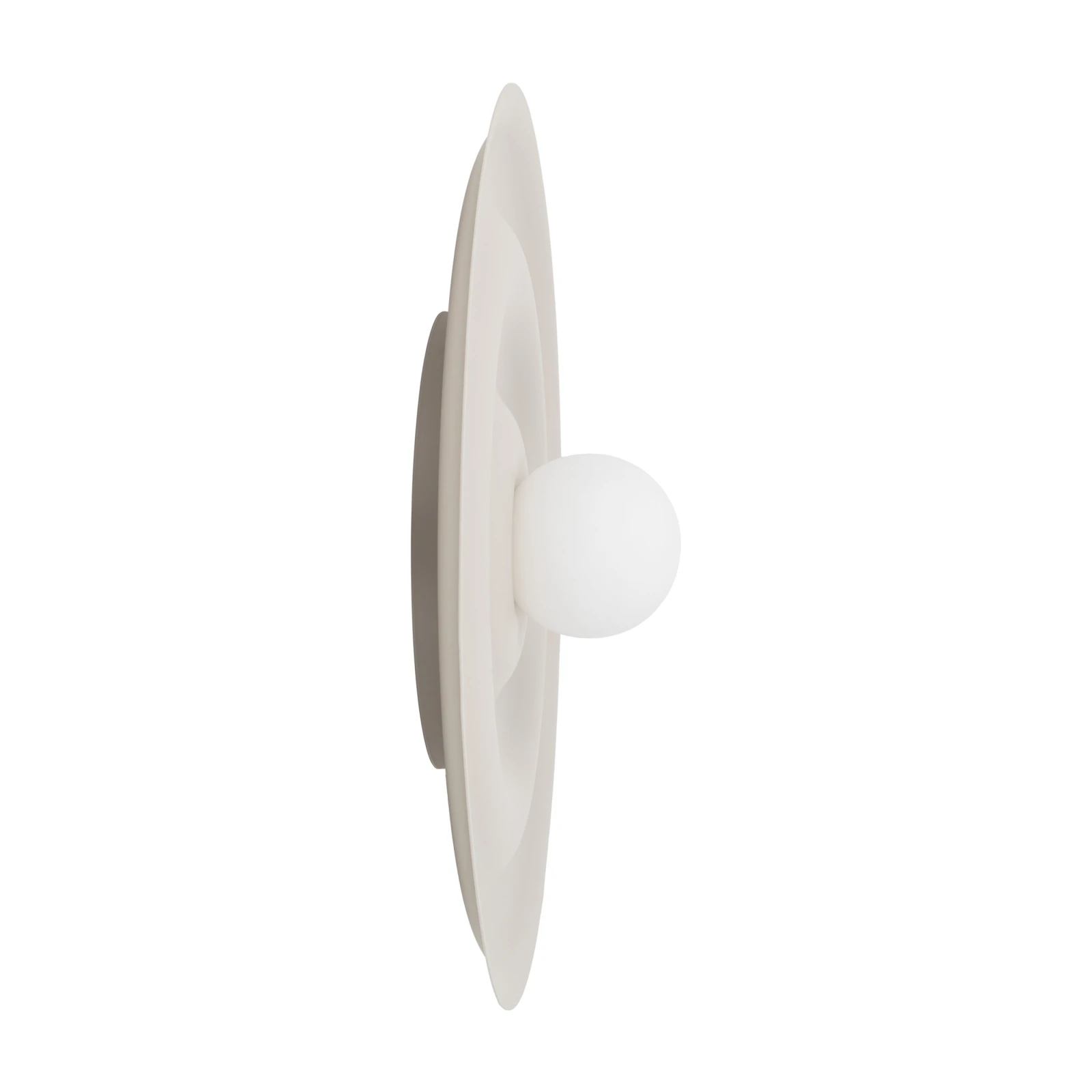 Wall light 8 W – wavy disc, cashmere tone, G9 socket