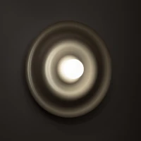Wall light 8 W – wavy disc, cashmere tone, G9 socket - Image 1