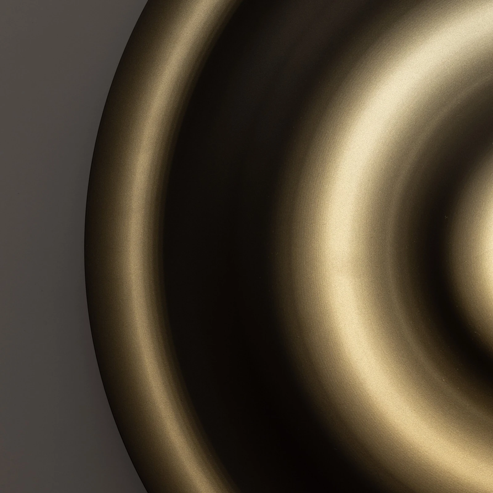 Wall light 8 W – wavy disc, brown, G9 socket