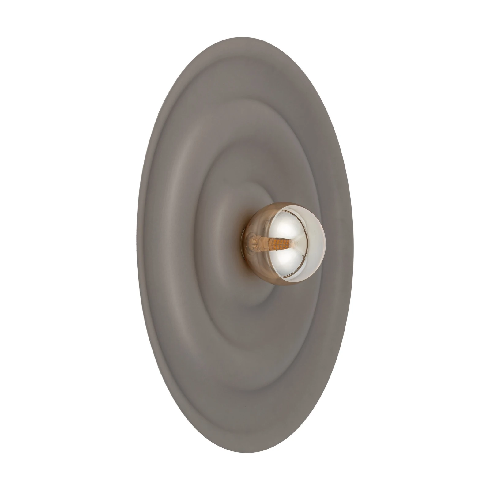 Wall light 8 W – wavy disc, brown, G9 socket