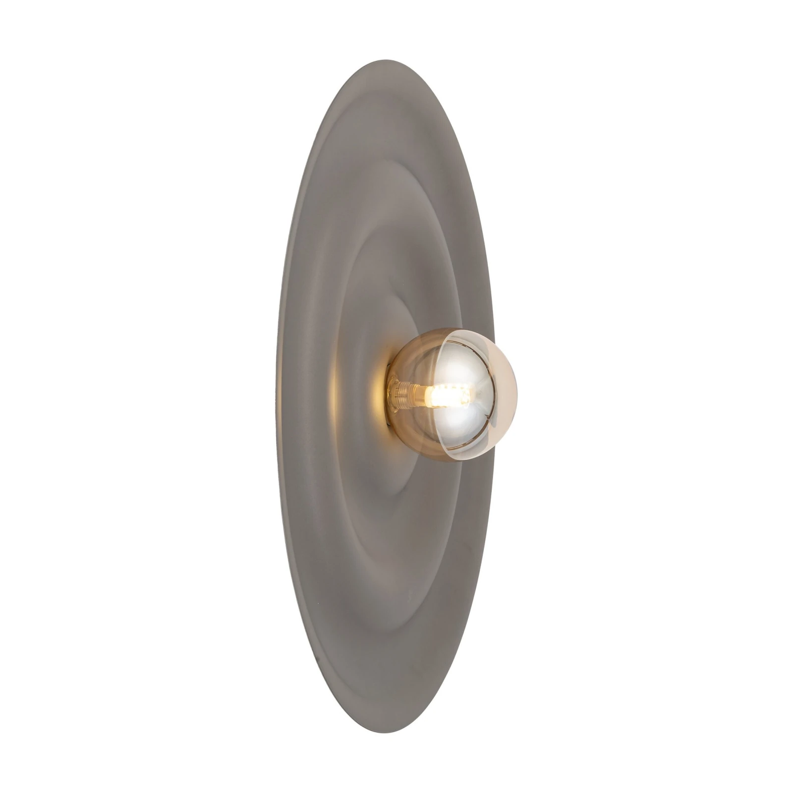 Wall light 8 W – wavy disc, brown, G9 socket