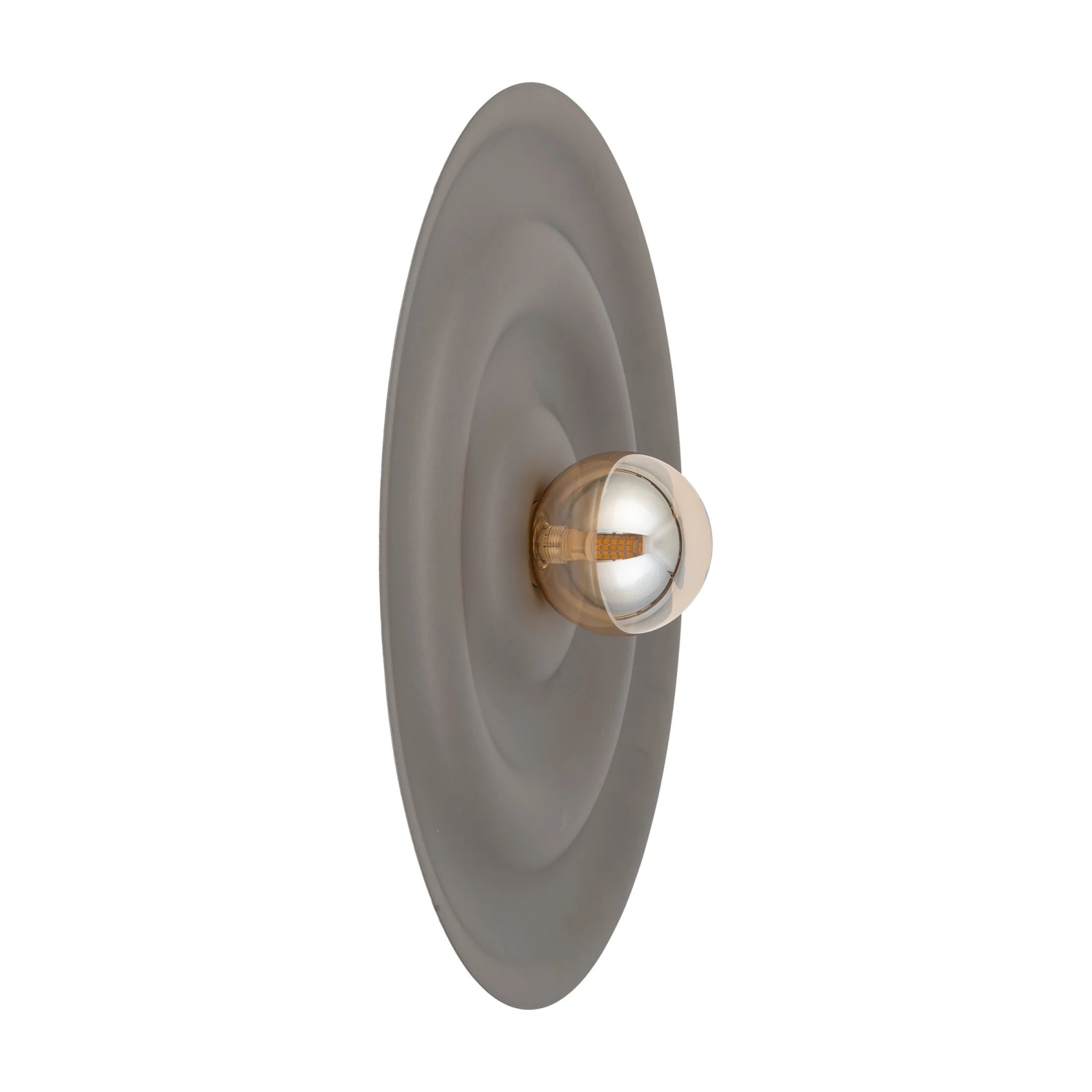Wall light 8 W – wavy disc, brown, G9 socket
