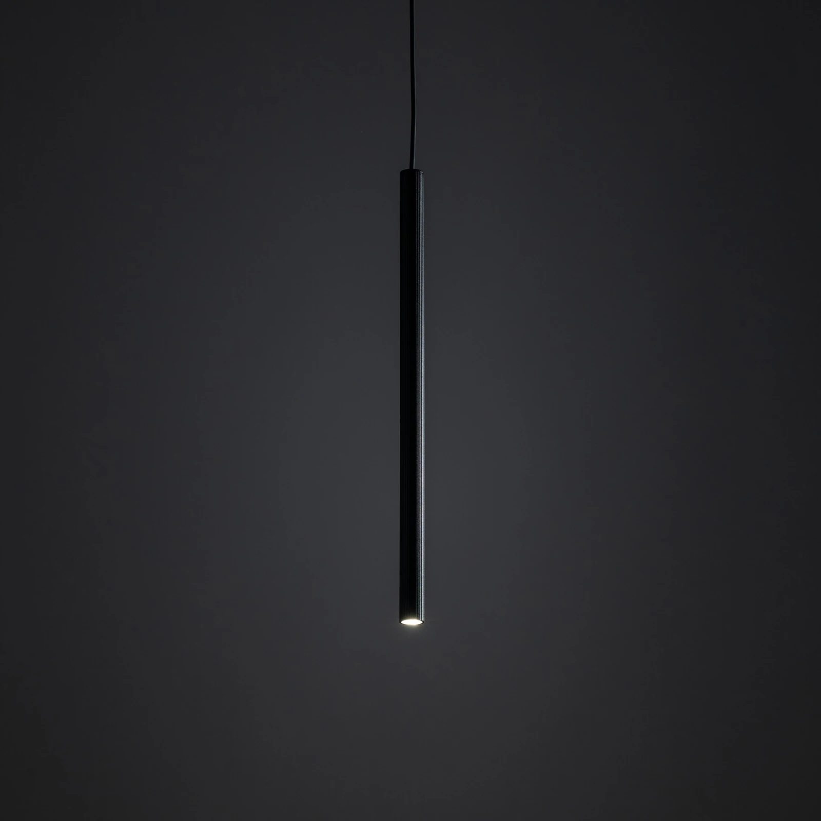 Pendant light 50 cm – tube, black, G9