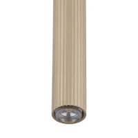 Pendant light 75 cm – tube, champagne beige, G9 - Image 5