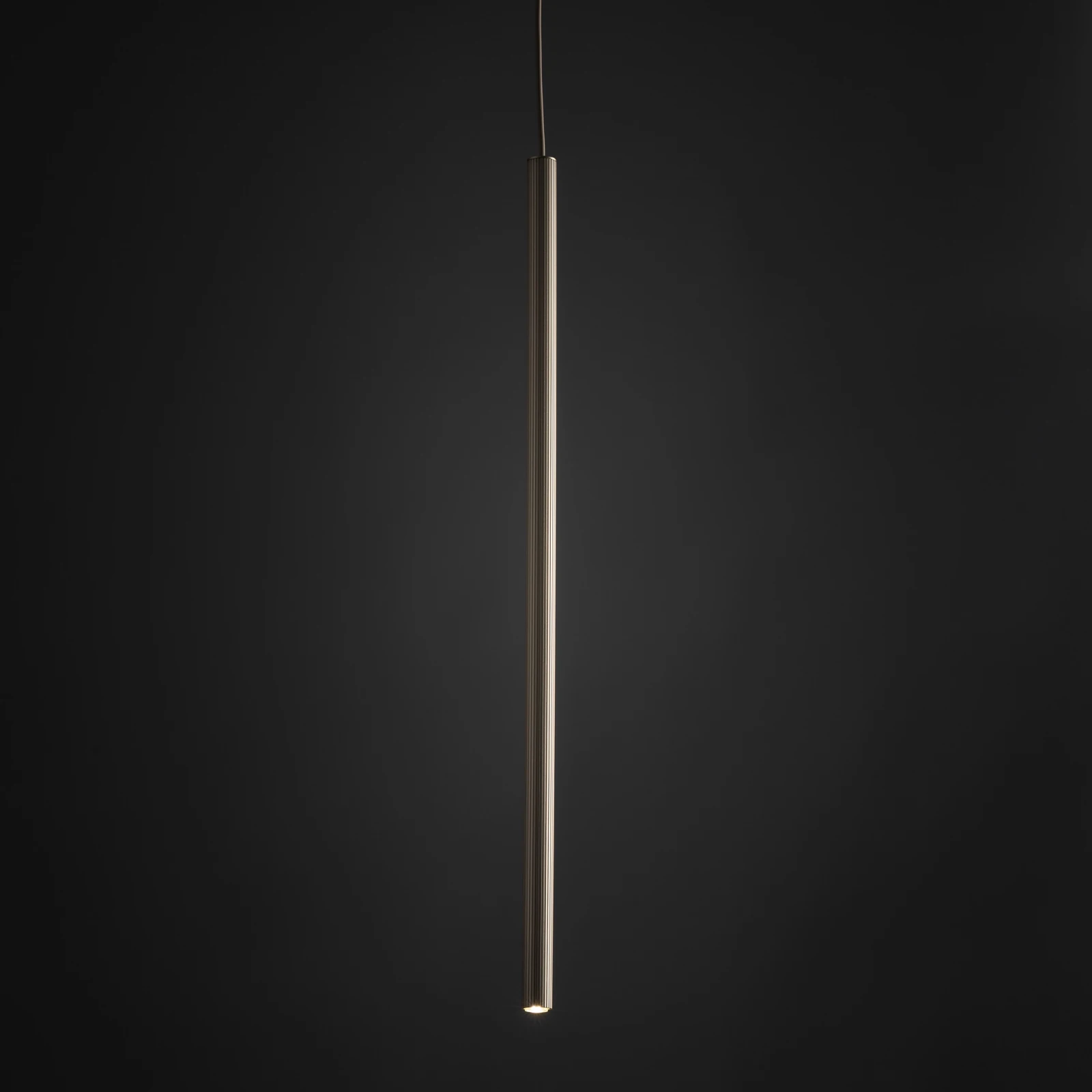 Pendant light 75 cm – tube, champagne beige, G9