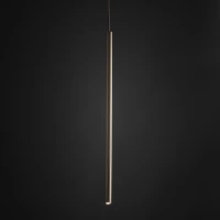 Pendant light 75 cm – tube, champagne beige, G9 - Image 2