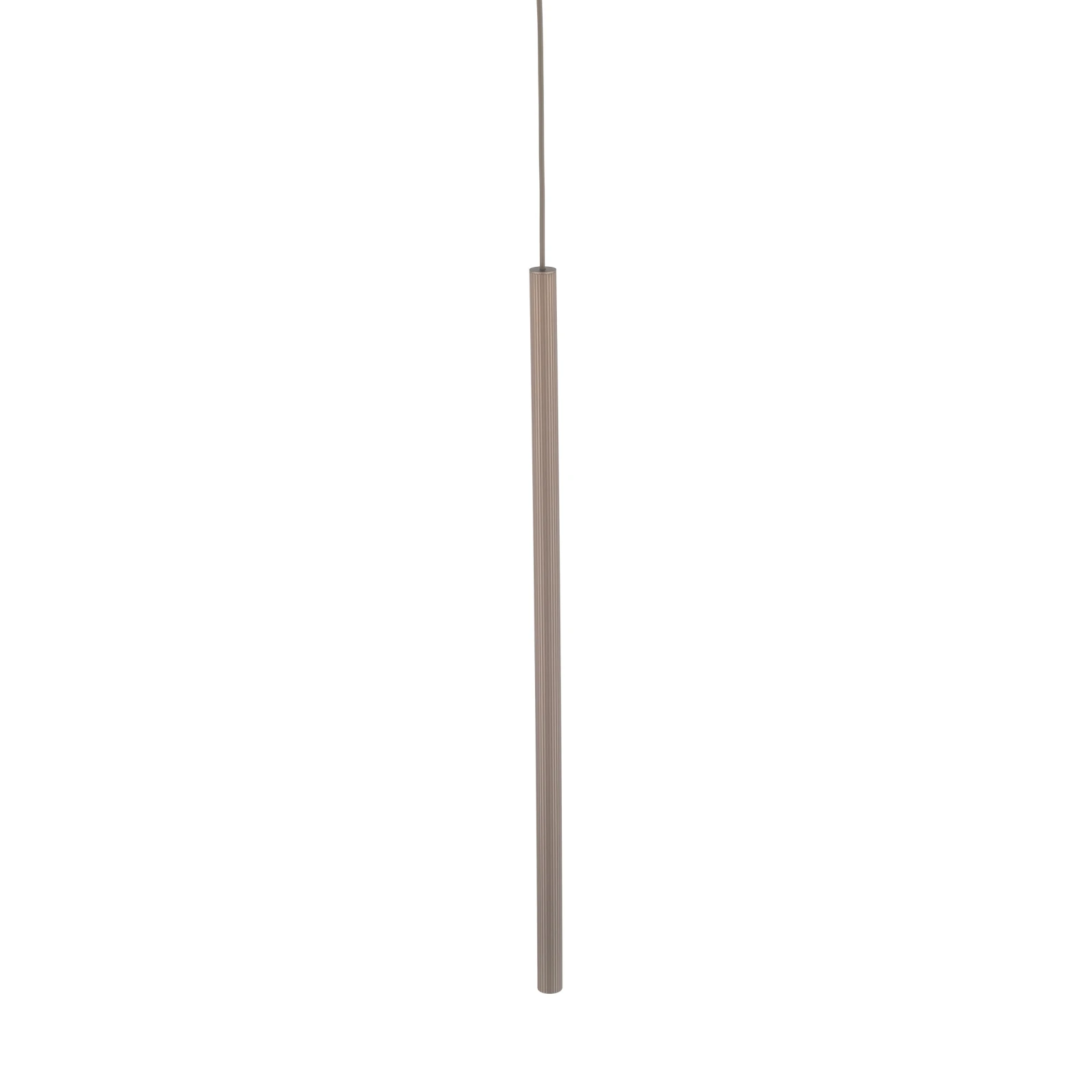 Pendant light 75 cm – cylindrical, brown, G9