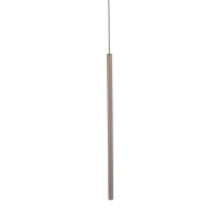 Pendant light 75 cm – cylindrical, brown, G9 - Image 3