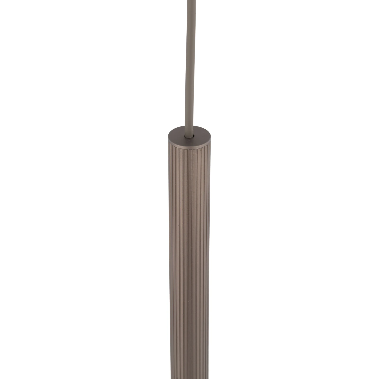 Pendant light 75 cm – cylindrical, brown, G9