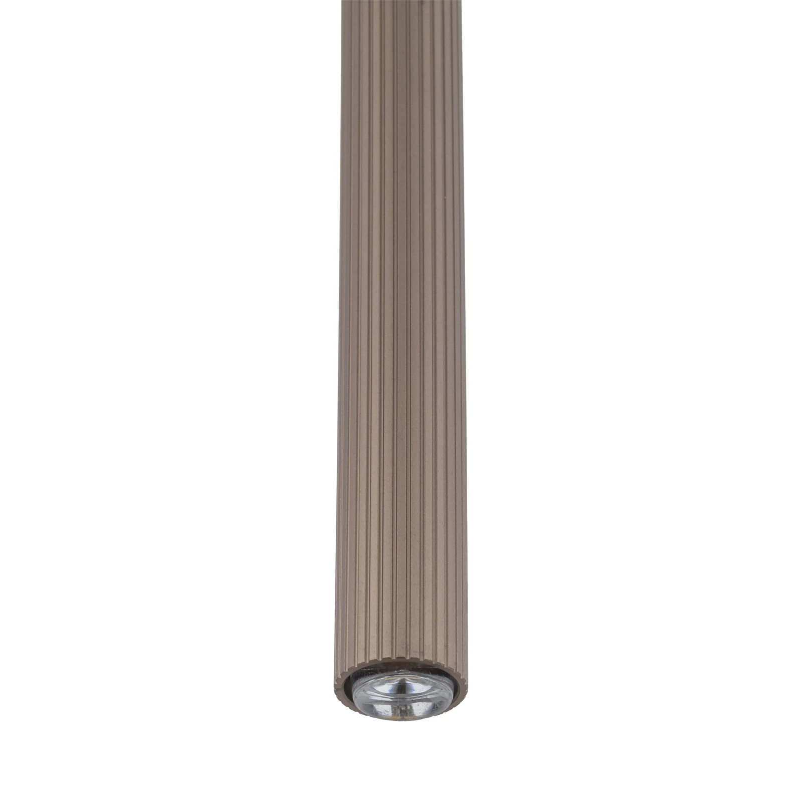 Pendant light 75 cm – cylindrical, brown, G9