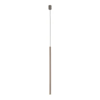 Pendant light 75 cm – cylindrical, brown, G9 - Image 6
