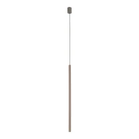 Pendant light 75 cm – cylindrical, brown, G9 - Image 1