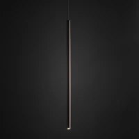 Pendant light 75 cm – cylindrical, brown, G9 - Image 2