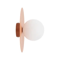 Wall light – round, salmon, opal G9 - Image 3