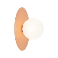 Wall light – round, salmon, opal G9 - Image 4