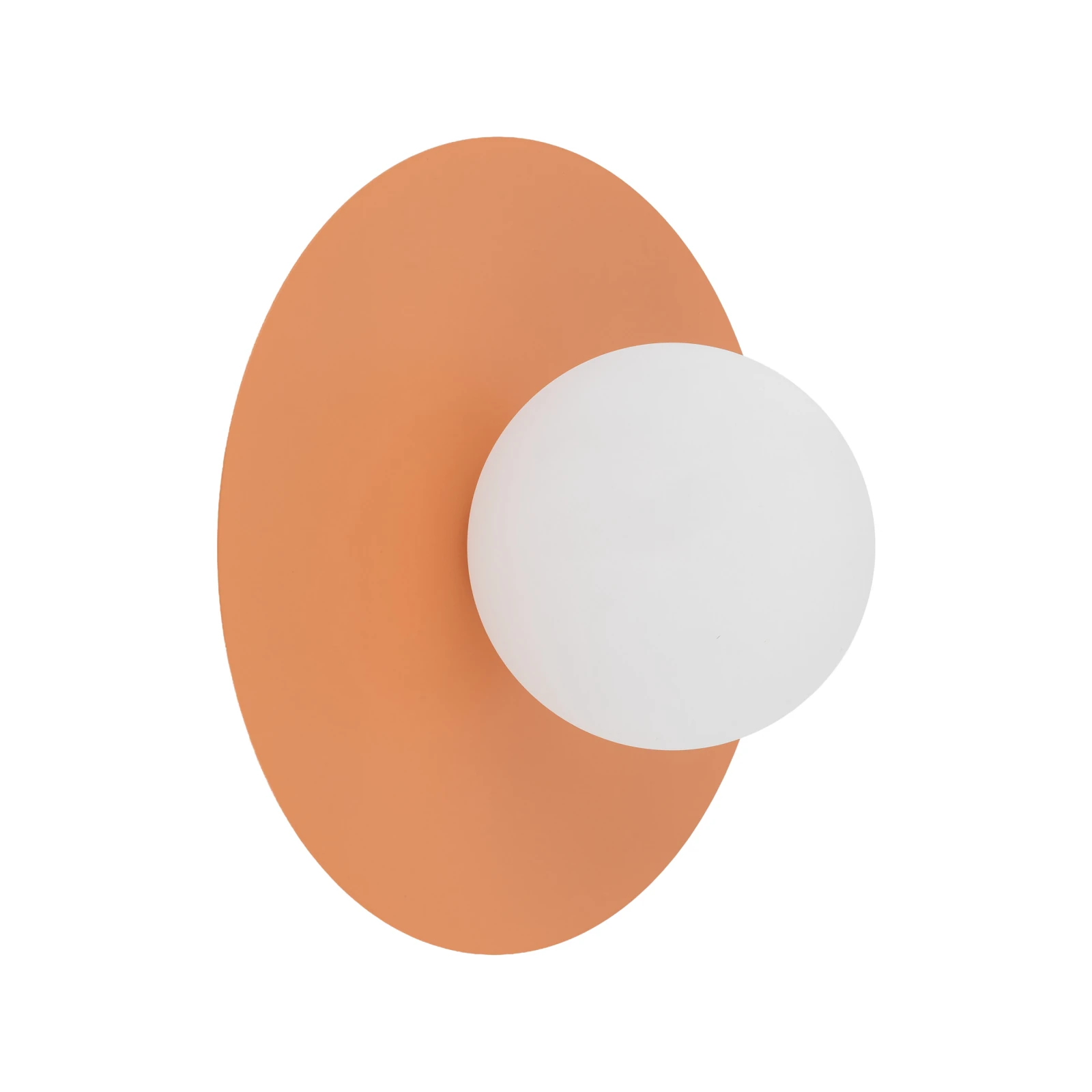 Wall light – round, salmon, opal G9