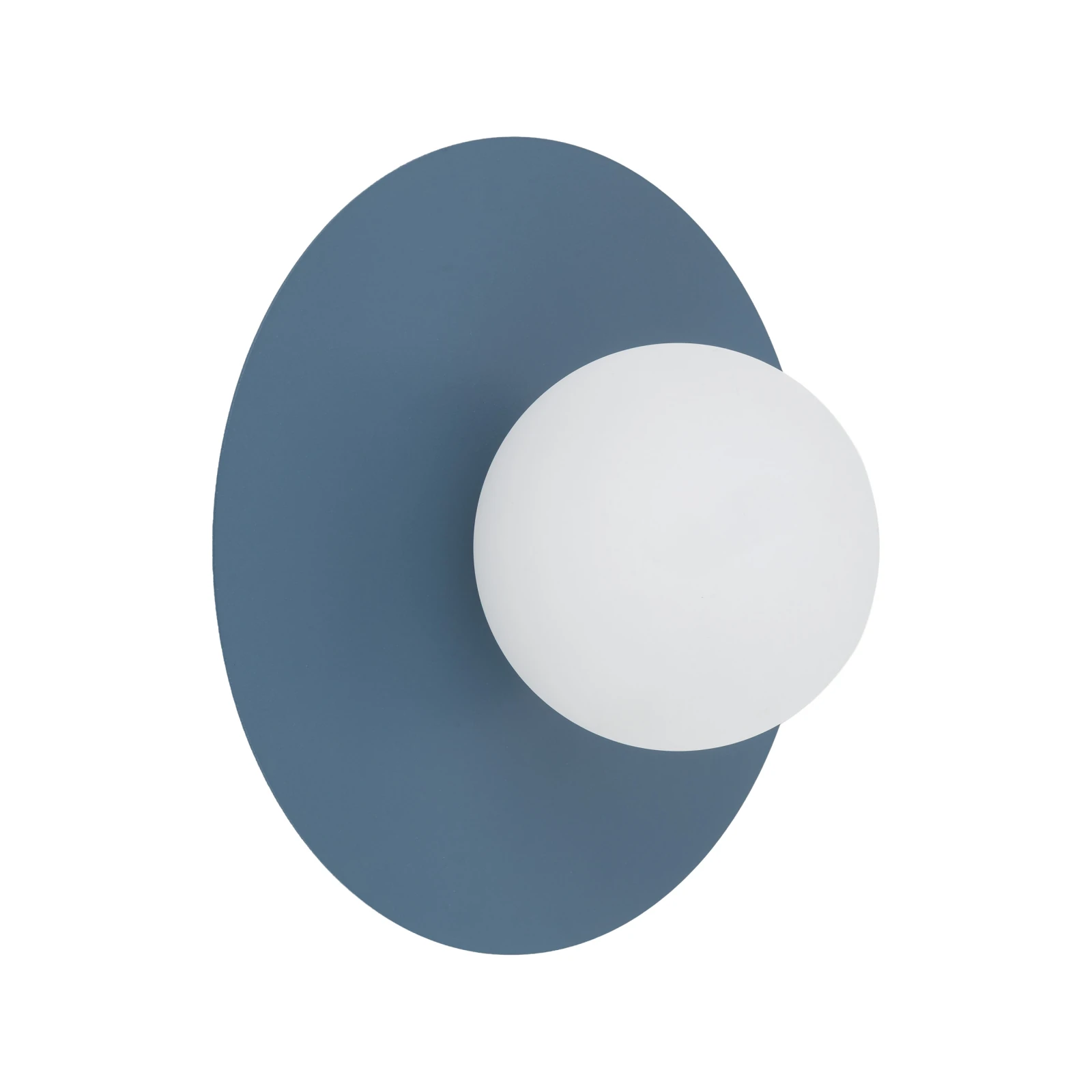 Wall light – round, navy, opal G9