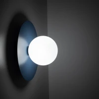 Wall light – round, navy, opal G9 - Image 2
