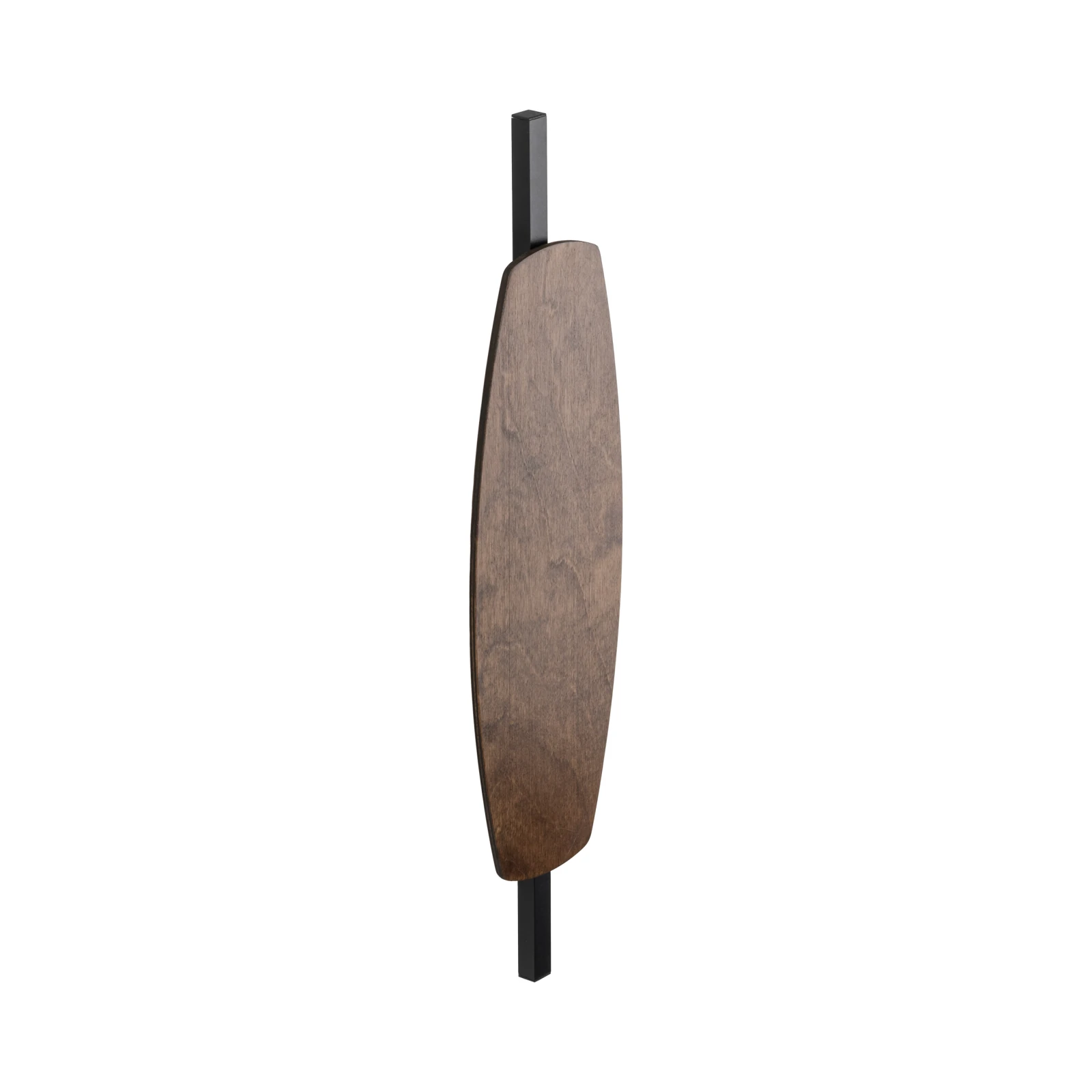 LED wall light 9 W – curved walnut accent, warm glow