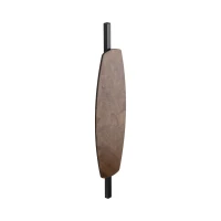 LED wall light 9 W – curved walnut accent, warm glow - Image 4
