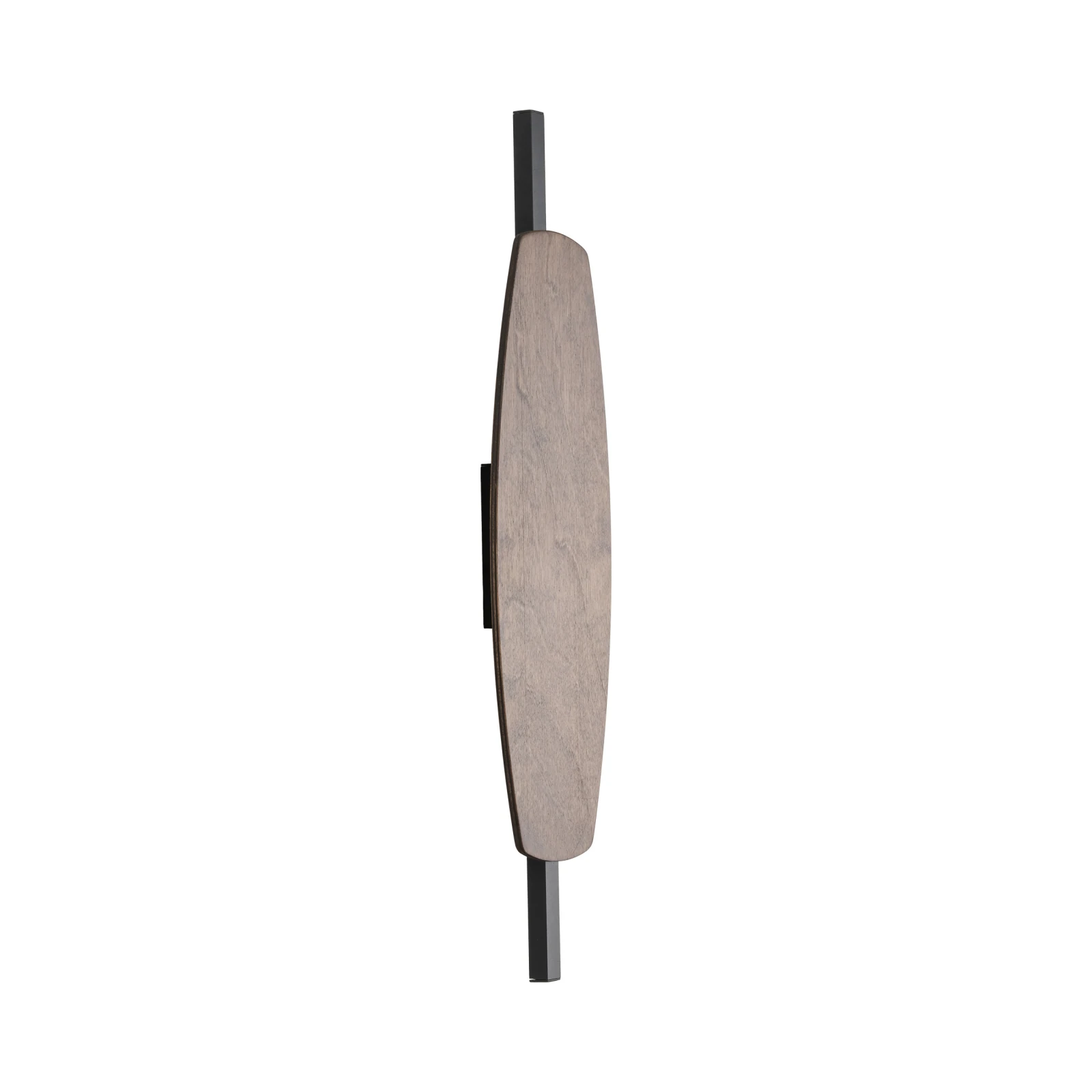 LED wall light 9 W – curved walnut accent, warm glow