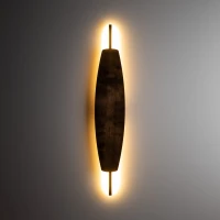 Sieninis LED šviestuvas MAREVA L, 18 W, riešutmedžio skydelis - Nuotrauka 3
