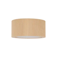 Ceiling light GX53 – cylindrical, beech wood, grooved body - Image 3