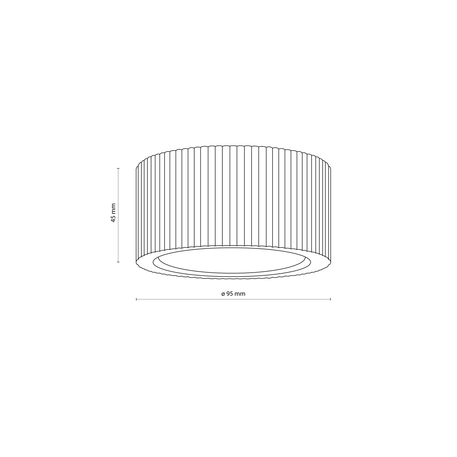 Ceiling light GX53 – cylindrical, beech wood, grooved body