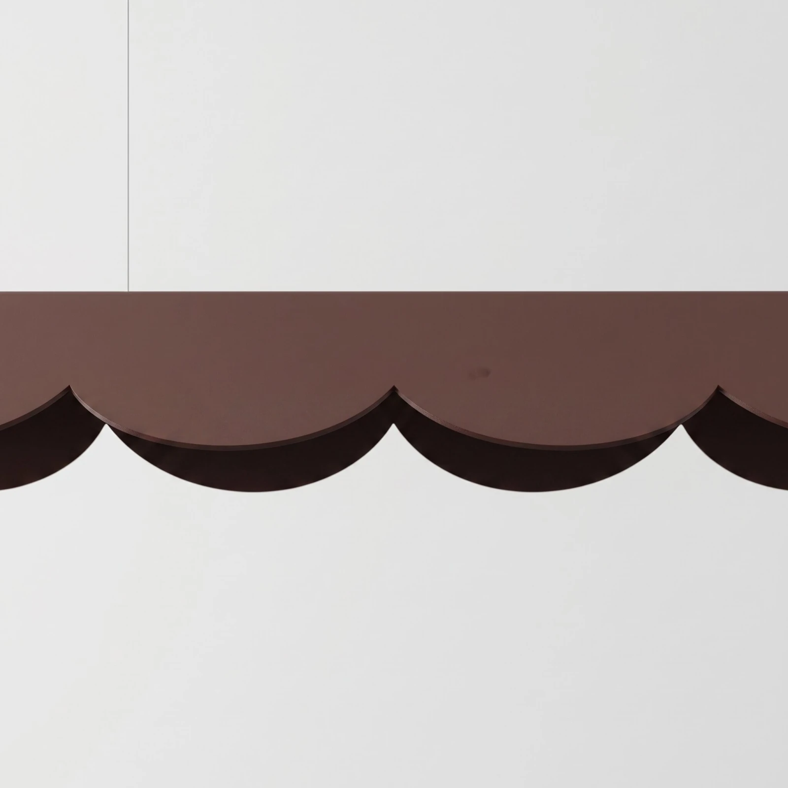Pendant lamp 12W – scalloped linear, brown, CRI98