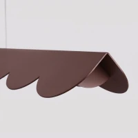 Pendant lamp 12W – scalloped linear, brown, CRI98 - Image 8