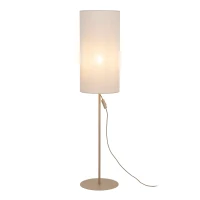 E27 floor lamp – fabric shade, sandy beige finish - Image 6