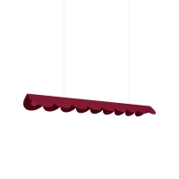 Pakabinamas šviestuvas 98,5 cm – banguotas, burgundiškas, LED 3000K - Nuotrauka 2
