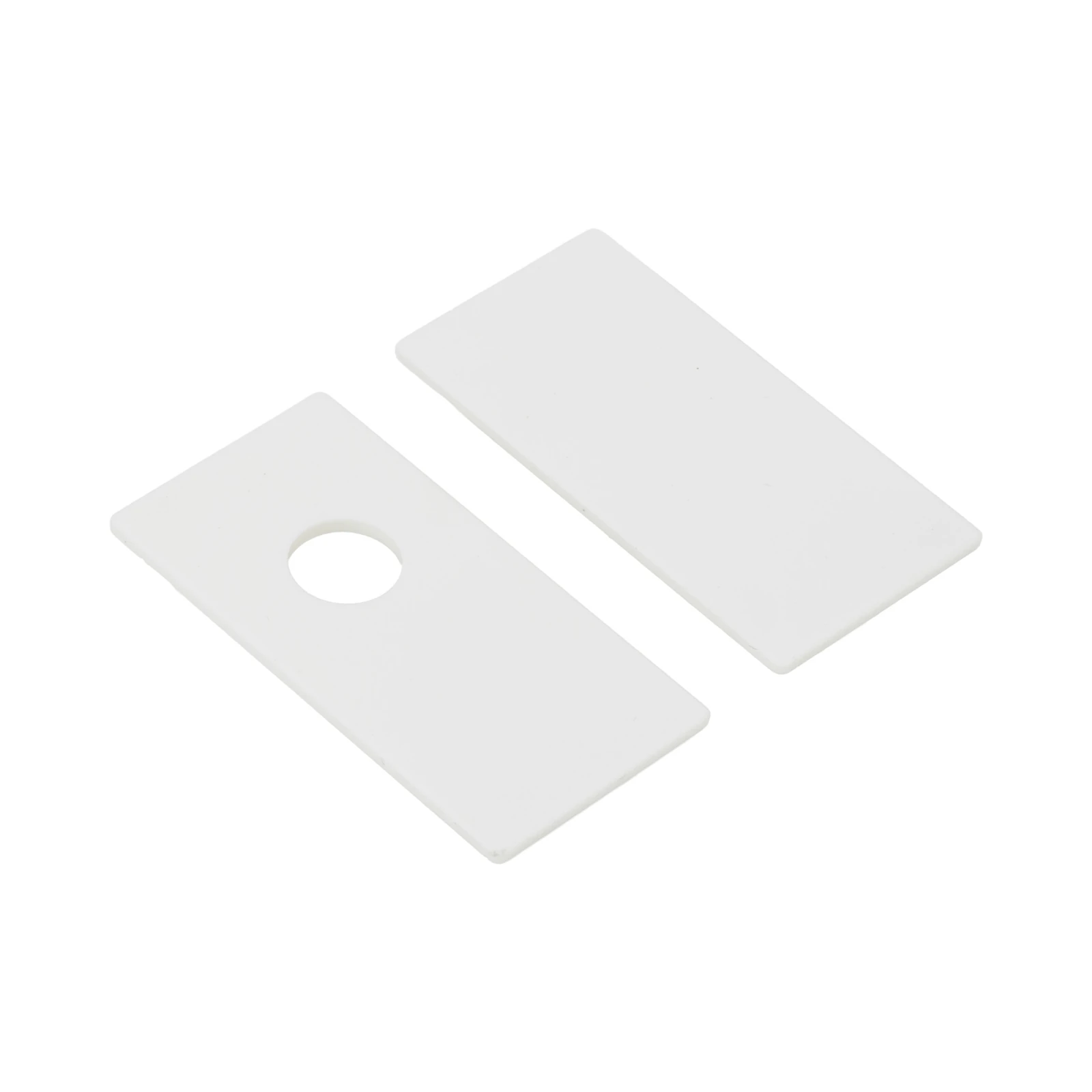 MAGNETIC EASY track end cap – white, aluminium finish