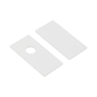 MAGNETIC EASY track end cap – white, aluminium finish - Image 1